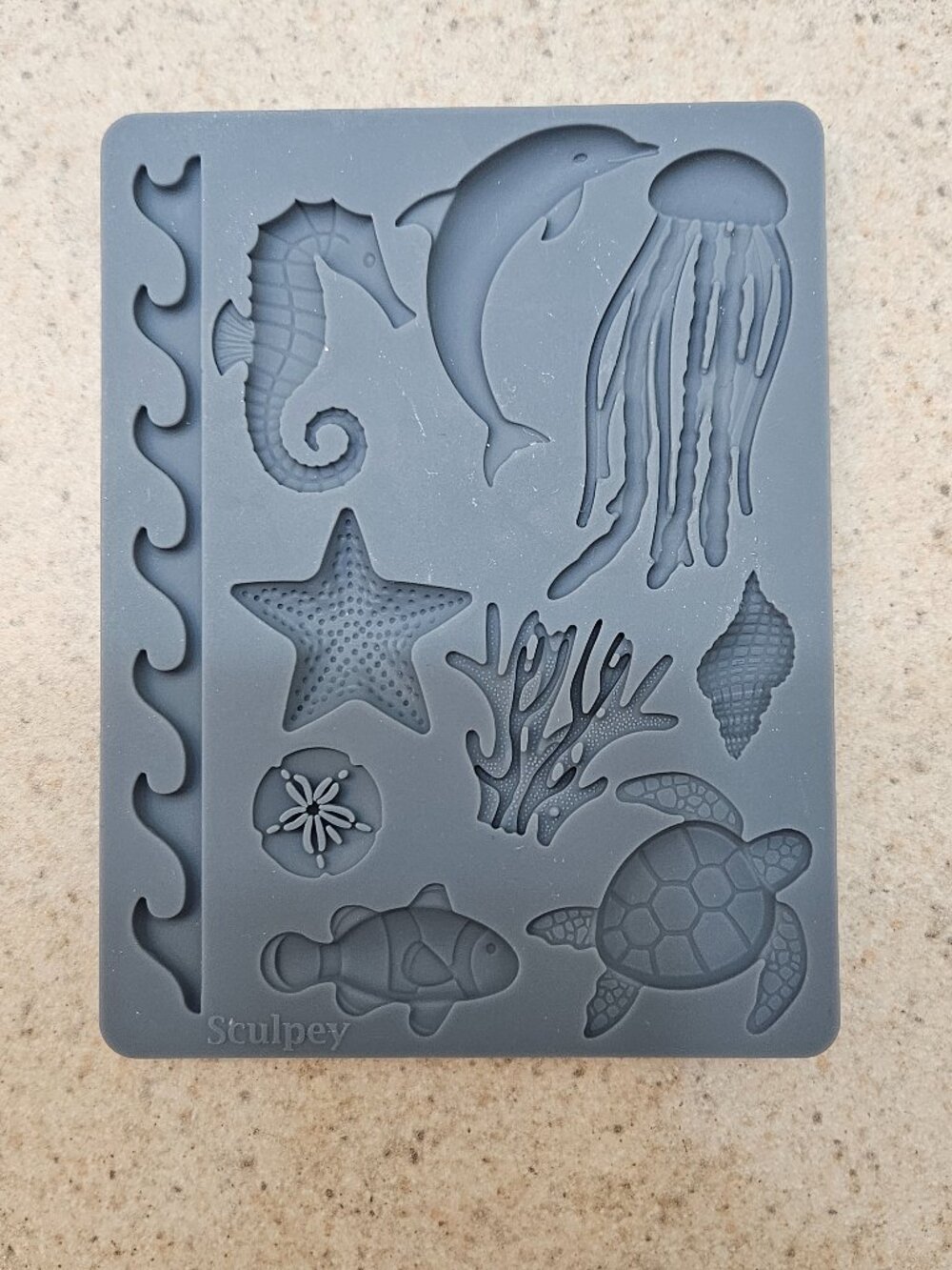Underwater Sea Life Silicone Mold - Grey